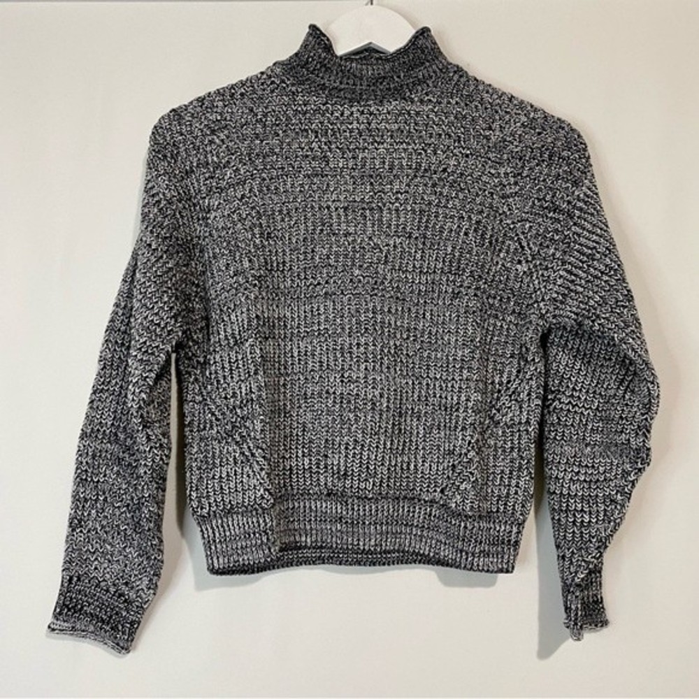 Abound Women’s Easy Stitch Ribbed Mock Neck Long Sleeve Sweater